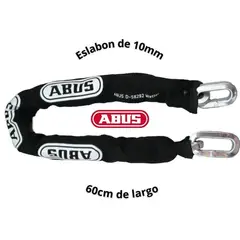 ABUS - Cadena Acero Serie 10KS 60cm Endurecido Alta Seguridad