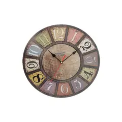 RONDA - Reloj Madera Colorida moderna 30x30 cm