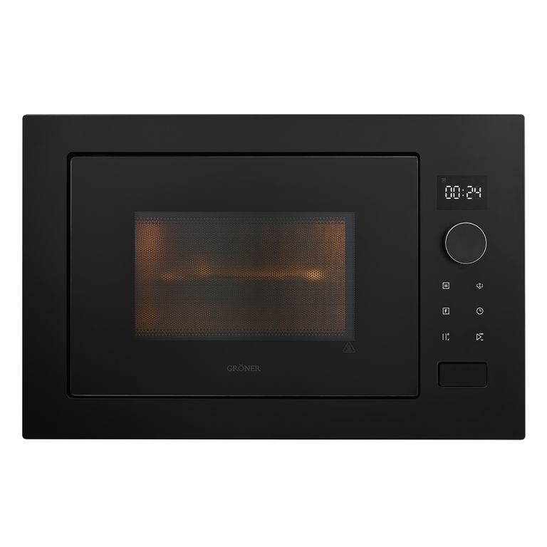 Horno Microondas Empotrable Gröner Black Matte Grill 25L