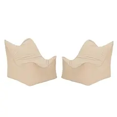 BODEVIR - Set Pouf Potter 1C Felpa Beige