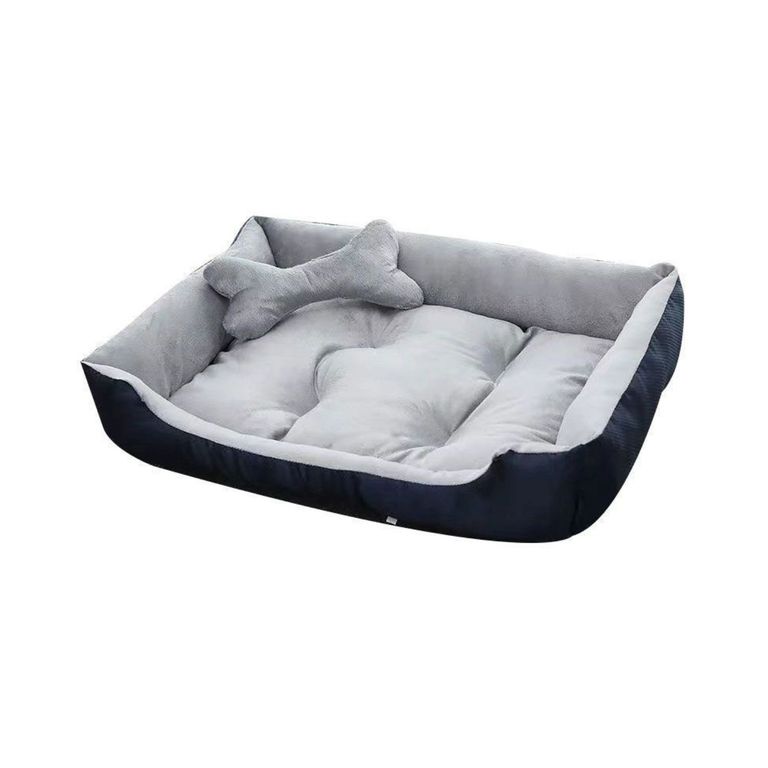 Cama Para Mascotas XL Con Juguete Máxima Comodidad Gris a $15.990