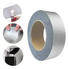 GENERICO - Cinta Selladora Butilo Impermeable Techo Gotera 10mts X 50mm