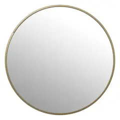 ATMOSPHERA - Espejo Redondo Alice 38 cm Borde Metal Dorado