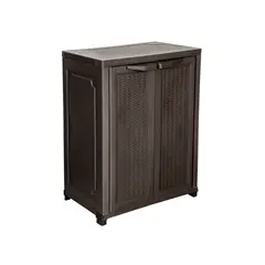 GENERICO - Mueble Organizador 2 Niveles Ratan 70x95x45cm