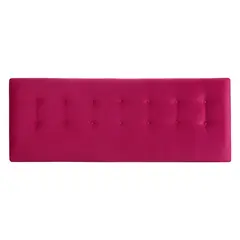 BODEVIR - Respaldo Botone Felpa 1.5 Plaza Burdeo