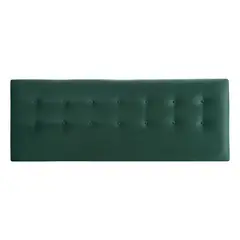 BODEVIR - Respaldo Botone Felpa 2 Plazas Verde Botella