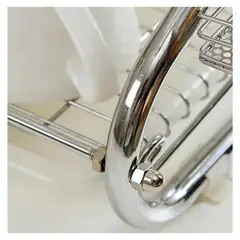 GENERICO - Secador de Platos de 2 Niveles de Acero Inoxidable.