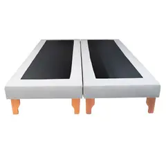MUEBLES NEW - BASE SUPER KING EN LINO GRIS