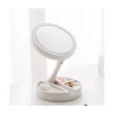 GENERICO - Espejo Con Luz Led Para Maquillaje Plegable + Aumento