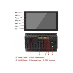 GENERICO - Radio doble Din 9 con pantalla Android color negro