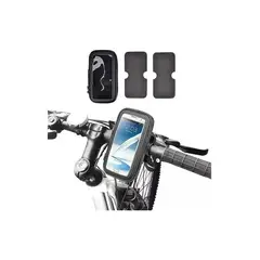 GENERICO - Porta celular para bicicleta y moto impermeable color negro