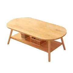 GLOBAL LATIN GROUP - Mesa para Sala Estilo Escandinavo Decorativa y Práctica - Beige