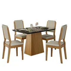 VEKKAHOME - COMEDOR BARBI CAROL LIGHT 4S