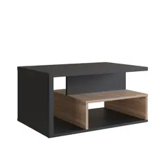 BE DESIGN - MESA DE CENTRO NEGRO CASTAÑO LINEA EMOVELL