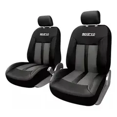 SPARCO - Fundas Cubreasiento Ecocuero Negro Universales - Sp