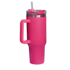 PEQUI - VASO TÉRMICO ROSADO OSCURO CON BOMBILLA