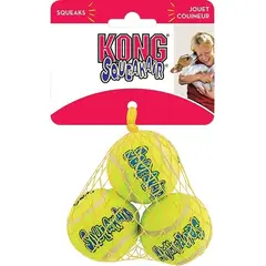 KONG - Pelota Para Perro Ball Squeak Air Talla S 3 Unidades