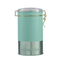 ADAGIO TEAS - Tarro Grande Pastel Verde Almacenador de Té 8 Oz