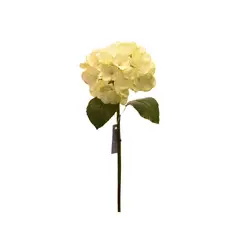 VADELL - Flor de Hortensia artificial color crema de 52 cm