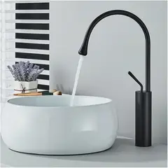 BLUEDREAMER - Grifos de baño de arco alto grifos de lavabo monomando