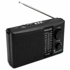 PHILCO - Radio AM / FM Multibandas Recargable a Pilas y Corriente 18R