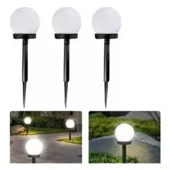 GENERICO - Pack 3 Foco Led Solar Lamparas Luz Solar Jardin Exterior