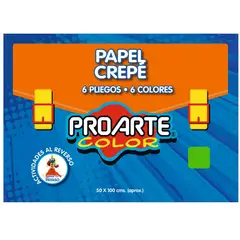 PROARTE - Carpeta Papel Crepe de Colores
