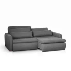 RE DECORA - Sofá Cama 2 Cuerpos Zurich 248 cm Gris