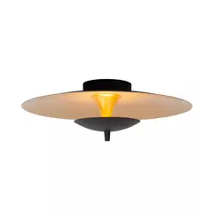 BOSCO - LAMPARA DE TECHO VULCAN NEGRO Ø35 CM LED DIMEABLE CALIDO