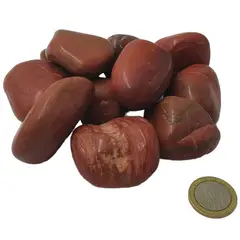 GENERICO - Piedra Decorativa Jaspe Rojo Formato 1 kg