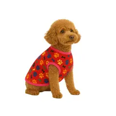 GENERICO - Capa de Polar para perro talla L 40 CM poodle, Shih Tzu - Rojo - L