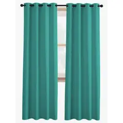 GENERICO - Cortina Semi Blackout Aislante Color Turquesa