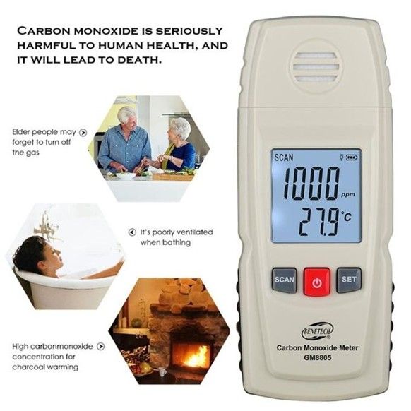 Medidor nivel Co monoxido carbono GM8805