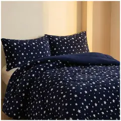 GENERICO - Cobertor Chiporro Invierno 1.5 Plazas - Azul Estrella 185