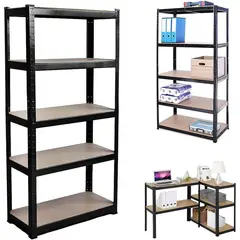 MASCO TODO - Mueble Organizador Estante Metálico 5 Niveles 180x90x40cm