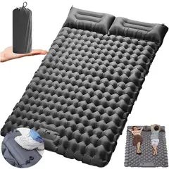 GENERICO - Colchoneta autoinflable para acampar para viajes-Gris