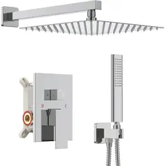 BLUEDREAMER - Grifo ducha baño ducha Flexible columna de ducha de cobre completo