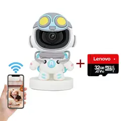 PUREPOWER - Cámara De Seguridad WiFi 1080P Con Lenovo 32G card Interior