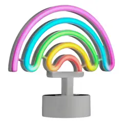 INVENCIBLE - LAMPARA ARCOIRIS LED 5 COLORES USB LUZ NEON ARCO IRIS NC04