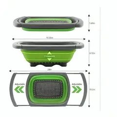 GENERICO - Cestas de lavado flexibles y plegables con tapon