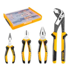 INGCO - Set Alicates 4 Piezas + Caja Plastica 160-250Mm