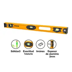 INGCO - Nivel De 3 Burbujas En I 60Cm Hsl28060