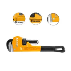 INGCO - LLAVE DE TUBO AJUSTABLE INDUSTRIAL 350MM/14"