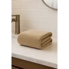 COSAS CASA - Toalla Taupe Microfibra 070x130