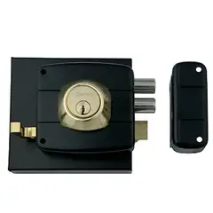 OISTER - Cerradura Sobreponer 110c-BL Negro
