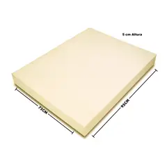 CHILENA CASAGRANDE - Lámina de Espuma D30 - 95x75x5 cm Alta Densidad Corte Preciso