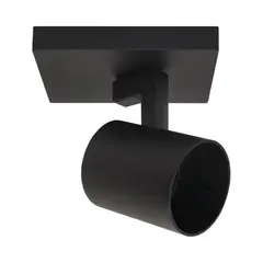 TECHNOLAMP - Foco Sobrepuesto Negro 1xgu10 Dirigible Muca