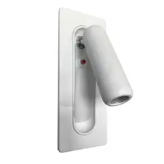 TEMPORA - Apliqué lector aluminio blanco