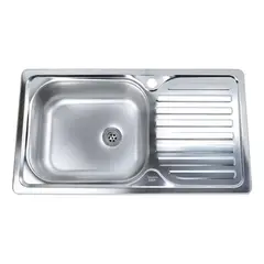 GENERICO - Lavaplatos Derecho Empotrado Simple 80x44 cm