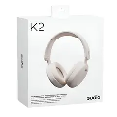 SUDIO - Audífonos Premium K2 BT Hybrid ANC White 60h Autonomía